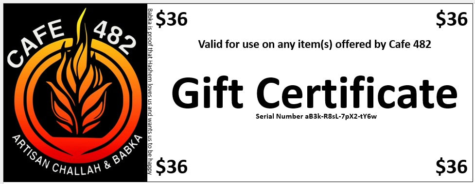 Cafe 482 Gift Cards